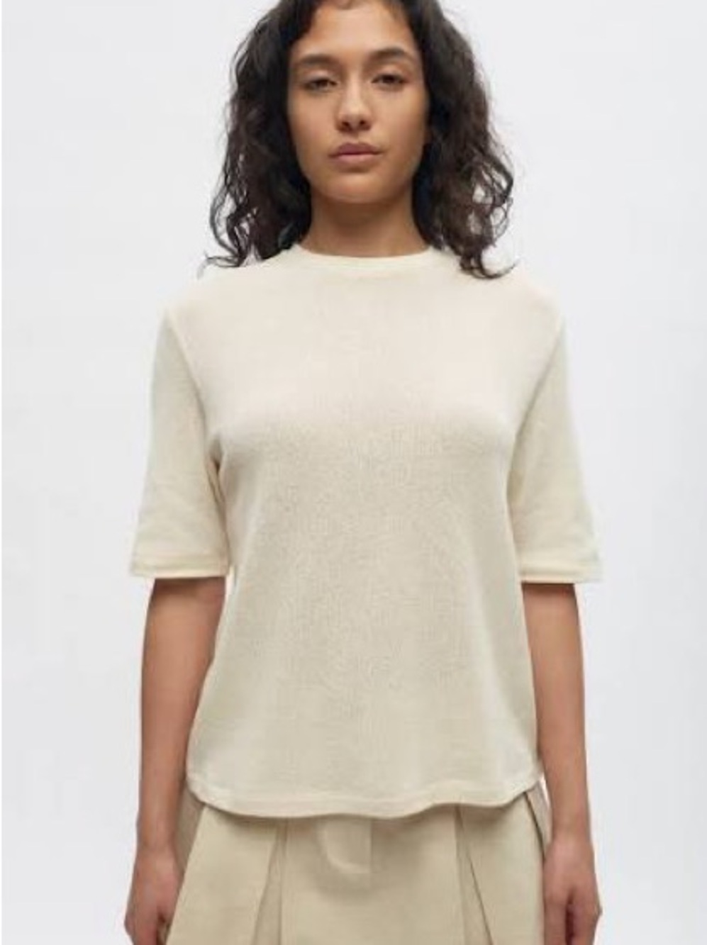 BNWT KOTN Luxor Jersey tee in Natural